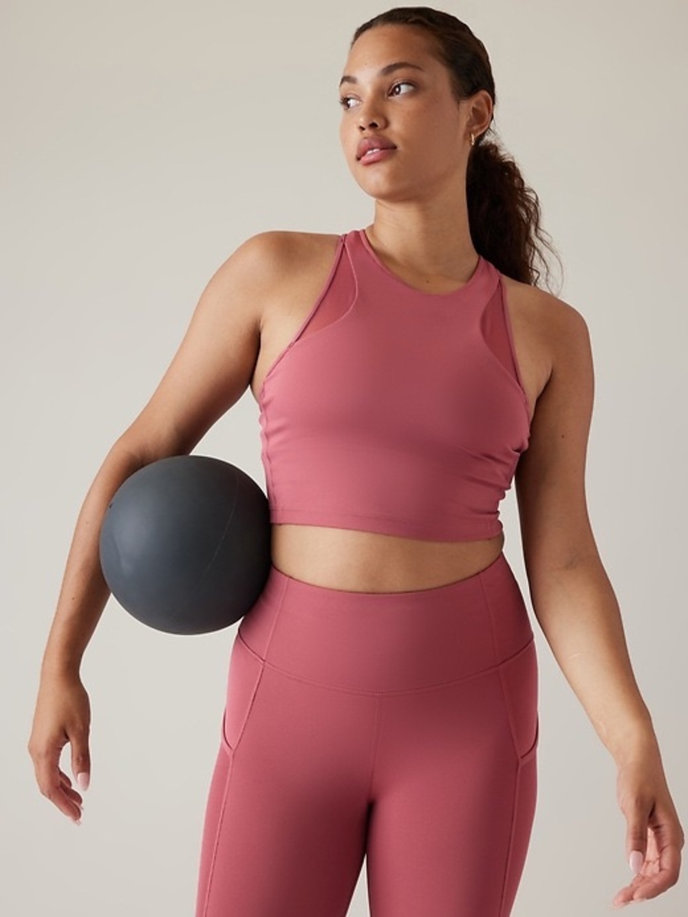 NWT - Athleta Conscious Mesh Crop Bra A-C